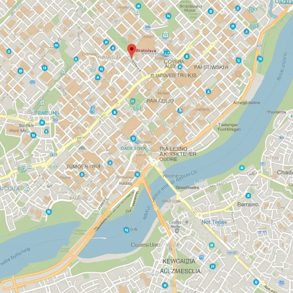 Mapa s umiestnením KlimaServisu